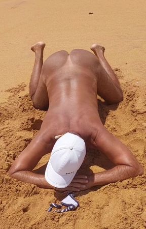 Ladysilva femboy naked on the beach