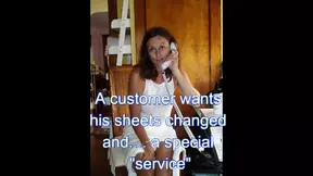 Sexy BnB Owner Gives Blowjob to Customer