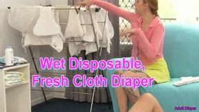 Wet Disposable, Fresh Cloth Diaper