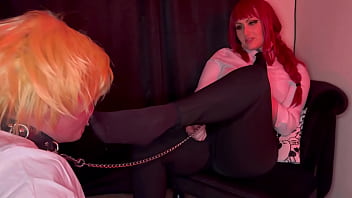 Makima Foot Worship Chainsaw Man Cosplay