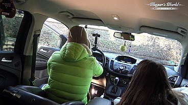 Behind The Scenes Of Lili Charmelle - A Car Stop For Fuck And Creampie