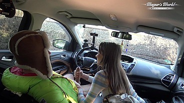 Behind The Scenes Of Lili Charmelle - A Car Stop For Fuck And Creampie
