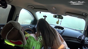 Behind The Scenes Of Lili Charmelle - A Car Stop For Fuck And Creampie