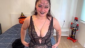 Busty Gothic Witch Had Anal Sex With Nerdy Virgin On Halloween