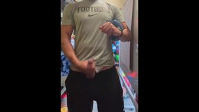 Alpha Stud JockDad87 Shoots a Load of Football Cum