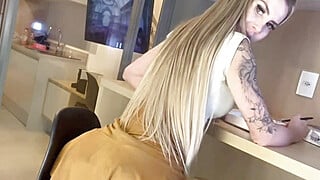 My boyfriend's best friend fucks my pussy hard and cums inside.
