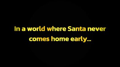 Mrs Claus gets fucked raw by Santa's elf while hubby watches