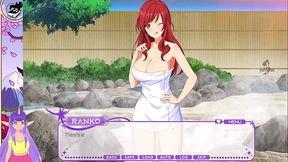 Two seductive anime girls lick each other's shaved pussy