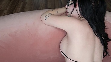Big Titty Nerd Charli O Takes Huge Cock in Her Tiny Pussy