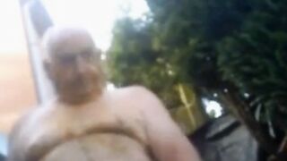 Grandpa's Yard Handjob