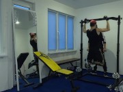 The trainer came all over the cute guy's face after intense fucking - 163
