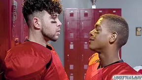 Quarterback And His Teammate Are Arguing After A Match, But End Up Having Gay Sex In The Locker Room 6 Min - Joseph Castlian, Adrian Hart And Adrian Joseph