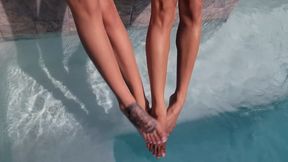 Ember Snow- Swimming Pool Foot Fetish