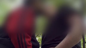 Man searching for something in the woods part 2