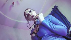 Sexy Milf Mistress Eva Latex Femdom Fetish BDSM High Heels Glasses Nylon