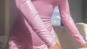 Pink latex and pink boots