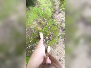 The BEST part of any hike is walking barefoot on moss