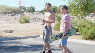 Fat dick impales skater twinks asshole