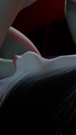 Powerful moment from &quot;Nexus 3 Neon dreams. Cyberpunk sex with busty brunette. Extreme deepthroat&quot;