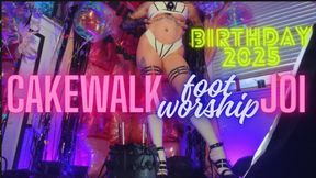 Cake Walk Foot Worship Birthday JOI
