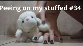 Peeing on my stuffed #34