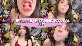 Ziva Fey - Bubblegum Blowing FULL 20 Minute CLIP