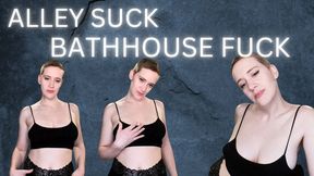 Alley Suck, Bathhouse Fuck - Short Haired Femdom Makes You Bisexual To Suck Multiple Cocks (MOV)