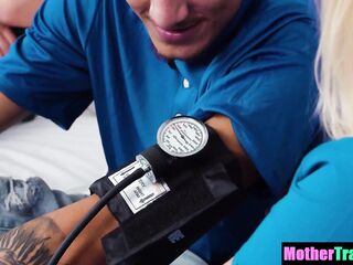 Mother I'd Like To Screw stepmothers give stepsons a thorough checkup - fucked up family