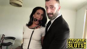 ”Brunette MILF Ella Bella gets rough ass fucking from Pascal”