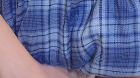 Showing Off My Plump Pussy in a Skirt