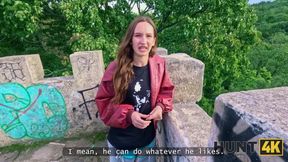 Boyfriend Doesn't Mind When The Hunter Fucks His Girlfriend