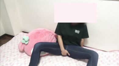 Japanese Amateur Girl Masturbates In Jeans Until Crotch Gets Soaked Wet