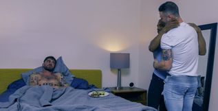 Insolent bulls ass fuck the same guy and record their actions in flawless scenes