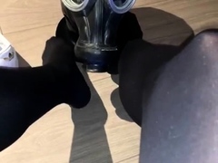 Webcam amateur tasha sky entertains a voyeurs foot fetish w