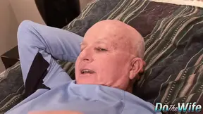 Slutty blonde housewife gets fucked while her cuckold husband watches