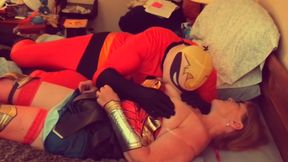 Epic Showdown: Mr. Incredible Meets Wonder Woman in a Mature Adventure