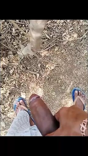 Outdoor handjob