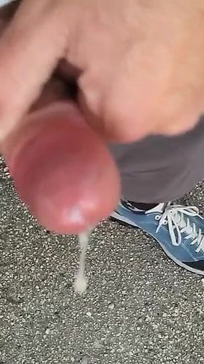 Piss and Cum Outdoor in a Park