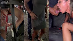 tirou a calcinha no barzinho e ganhou dedadas do comedor