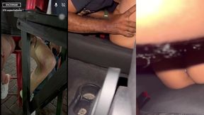 tirou a calcinha no barzinho e ganhou dedadas do comedor