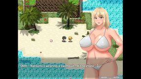 the castaway married gal s netorare story [ ntr hentai game pornplay] ep.8 cheating boobjob on the beach