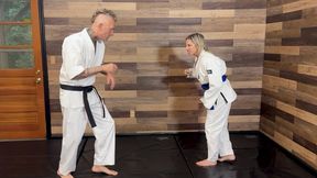 Lora Cross vs Bradley In A Gi Strip Submissions Match Loser Gets Fucked