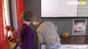 German Granny Enjoys Hard Sex with Her Neighbor in Steamy Encounter