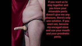 Femdom chastity sissy