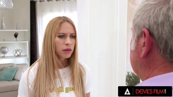 DEVILS FILM - Sexy Teen (18+) Khloe Kapri Takes Her Stepdad's Cock Deep In Her Ass