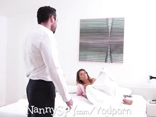 NannySpy Brunette Hair babysitter Adriana Chechik anal drilled for job