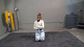 5361 Alana in Straitjacket Escape Challenge