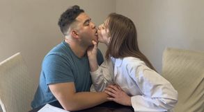 Kinky Blonde Doctor, Lucy Foxx Sucks Tongue with Male Interns Tongue | Tongue Fetish | Tongue Sucking | Interracial Kissing | Licking