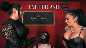 First Time Human Ashtray: Real training session with Mistress Kennya and Matriarch Ezada Sinn