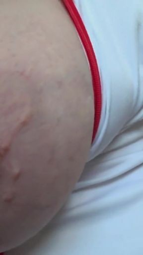 Captivating moment from &quot;Mature nurse&#039;s gorgeous tits shake in front of your eyes. Chubby milf with big boobs knows what&quot;